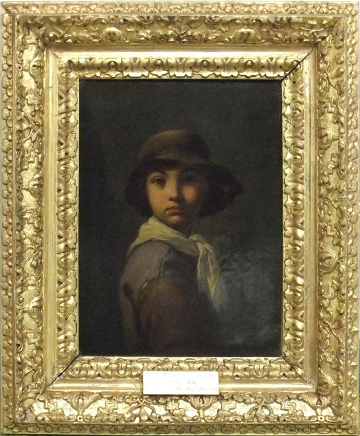Unknown Antonio Amorosi Boy with hat On display in Study Copy