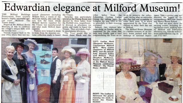 Edwardian elegance at milford
